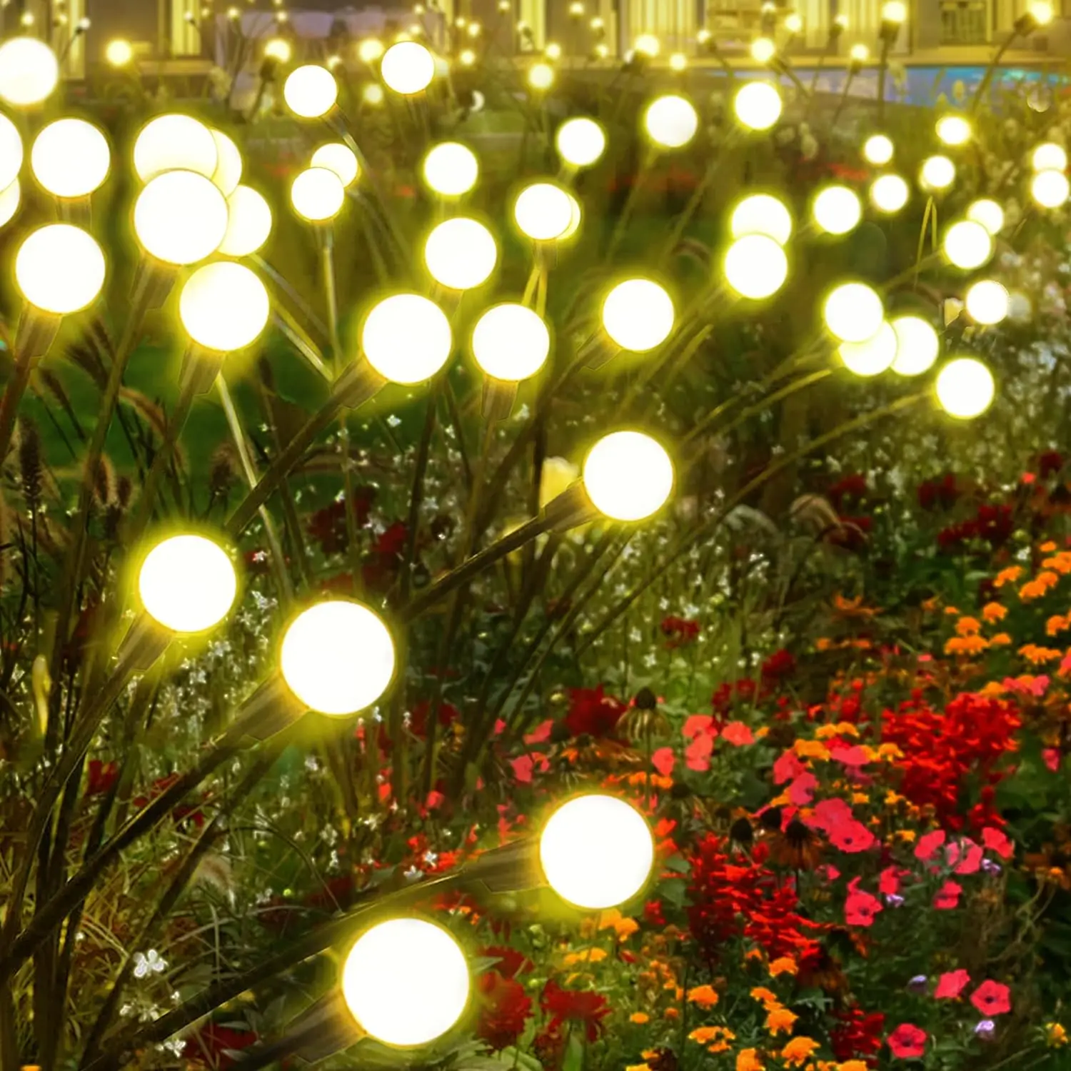 Outdoor Swaying firefly solar garden park lights landscape IP65 Lawn lamp LED waterproof solar garden lawn lights