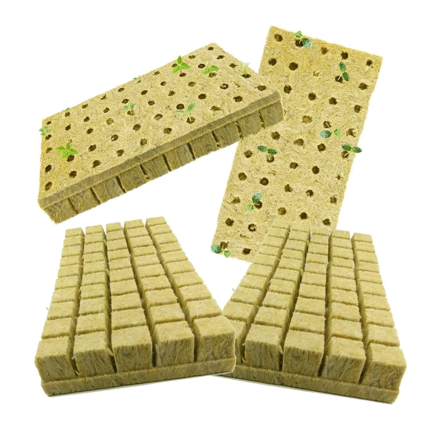 High Quality Rock Wool Germination Cubes Hydroponic Growing Substrate Rock Seeding Wool
