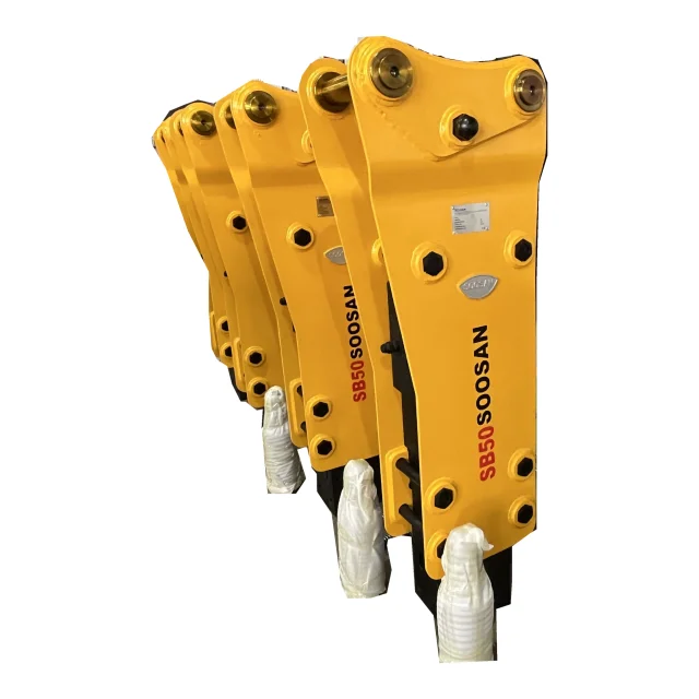 Manufacturer Supplier  Hydraulic Breakers SOOSAN  SB 50 TOP Type With Chisel 140mm For Excavator 18 to 26 Tons