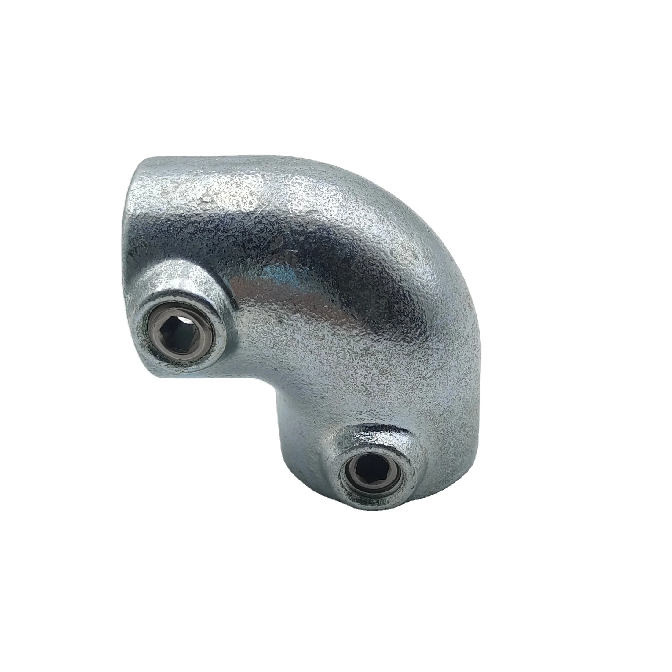 125 2 Way 90° Elbow Key Clamp Handrail fittings for fast construction of hand-railing safety guardrails