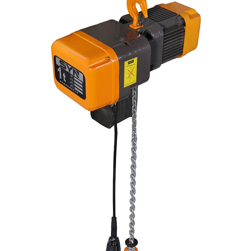 5t double chain light crane system hook chain suspension type electric chain hoist