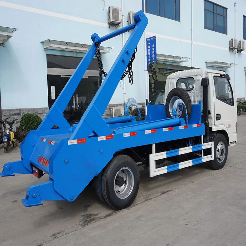 DONGFENG 4x2 RHD Съемный контейнер 5 м3 сборщик мусора т со стреловидным кузовом мусоровоз в наличии
