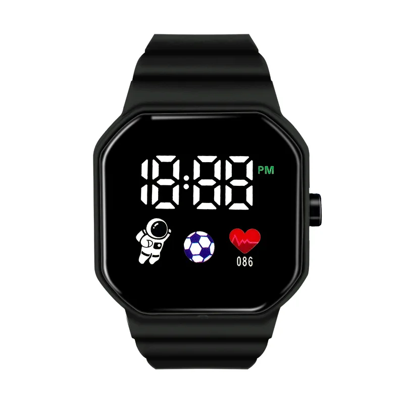 2024 Custom Logo Manufacturers new sports kids silicone watch LED Watch analog kids led digital watch