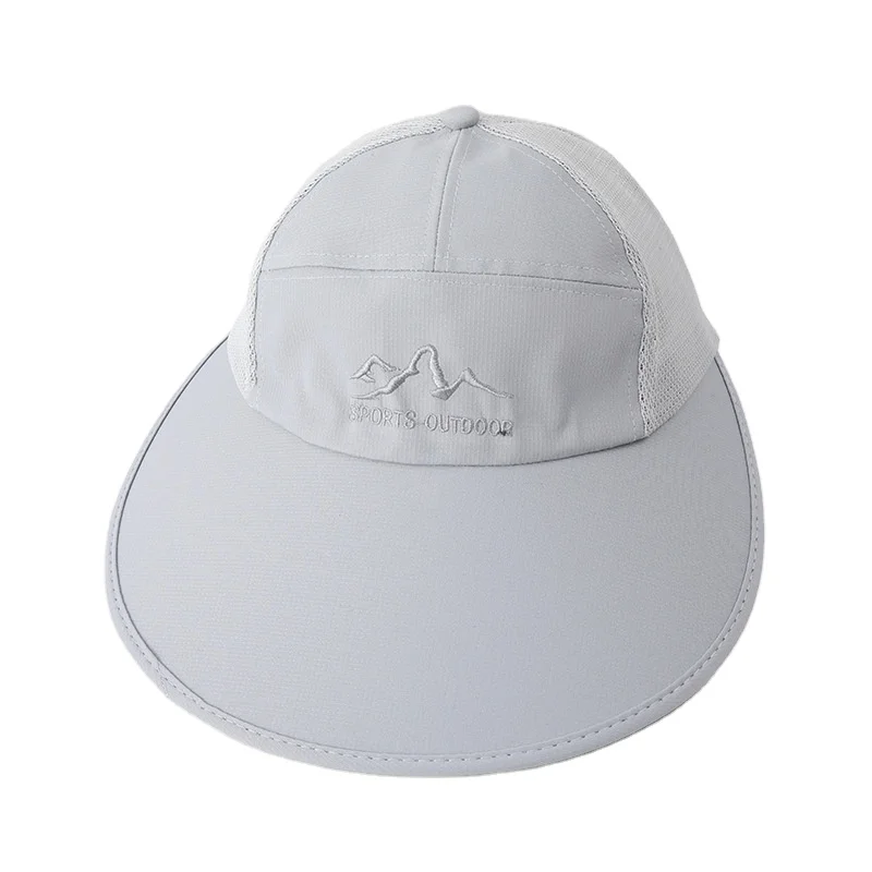 Custom UPF 50+ Nylon Embroidery casquette de 6 panels sun protection caps mesh Baseball hat sports vintage sun visor caps