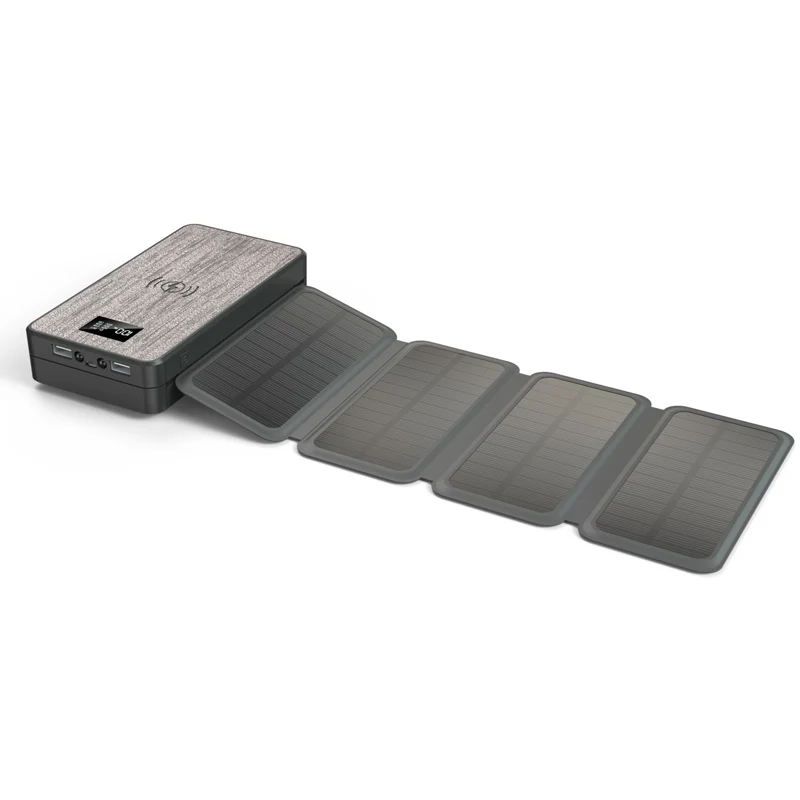 Mobile Power Banks Foldable Outdoor Wireless Chargers Solar Power Bank