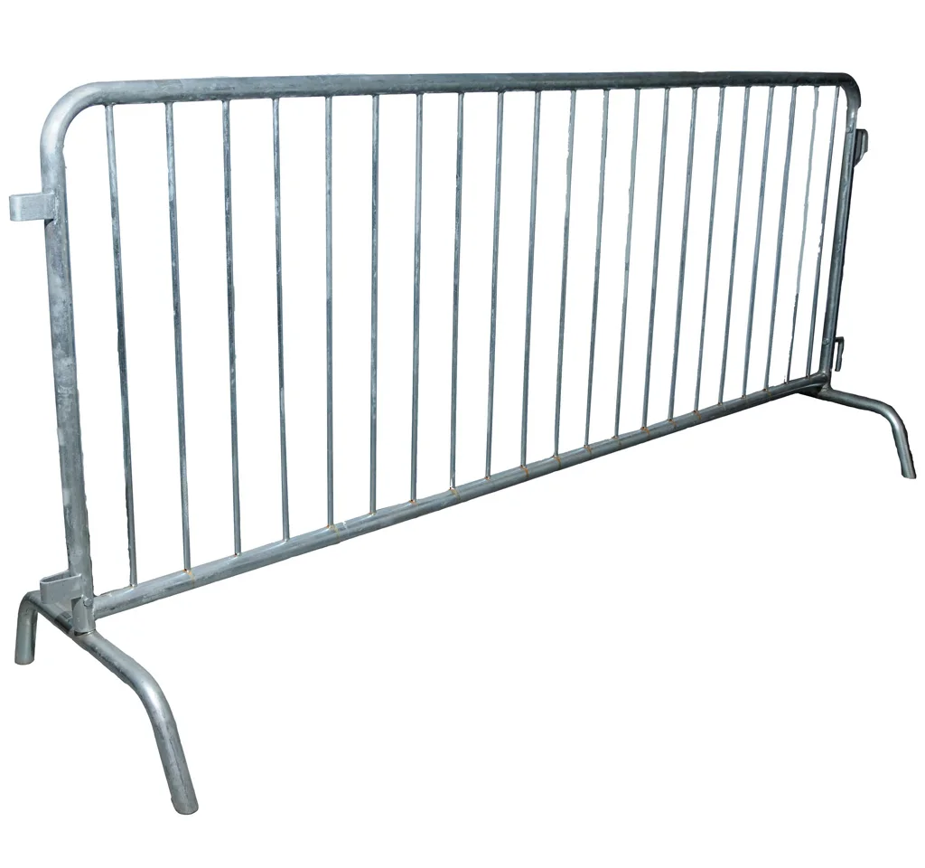 Temporary crowd control barrier galvanized pedestrian barriers portable barricades