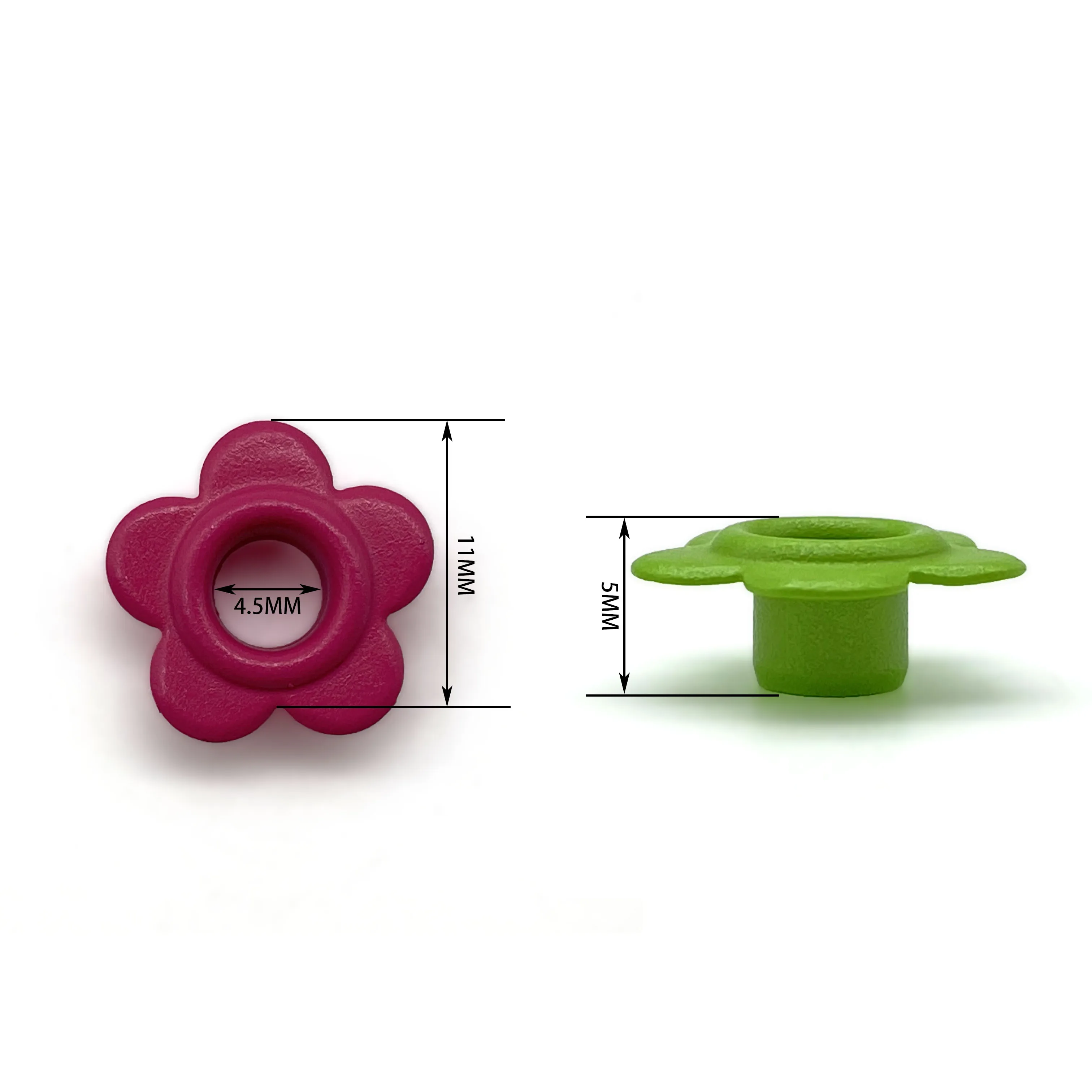 Colorful Flower Shape Eyelets and Grommet for Bag Shoe and Garment