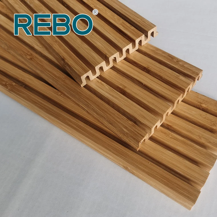 Popular design indoor decorative bamboo wooden wall ceiling panels