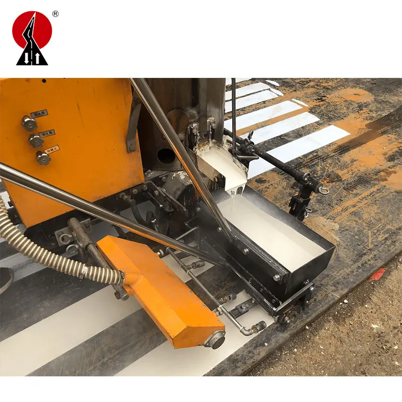 New Design Thermoplastic Draw Double Lines Marking Bucket Road Screed Marking Box Painting Machine