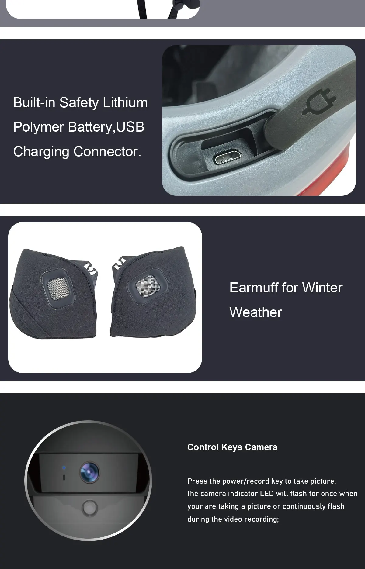 Usb Led Flashlight cycle bike led motorcycle smart helmet safety with camera.jpg