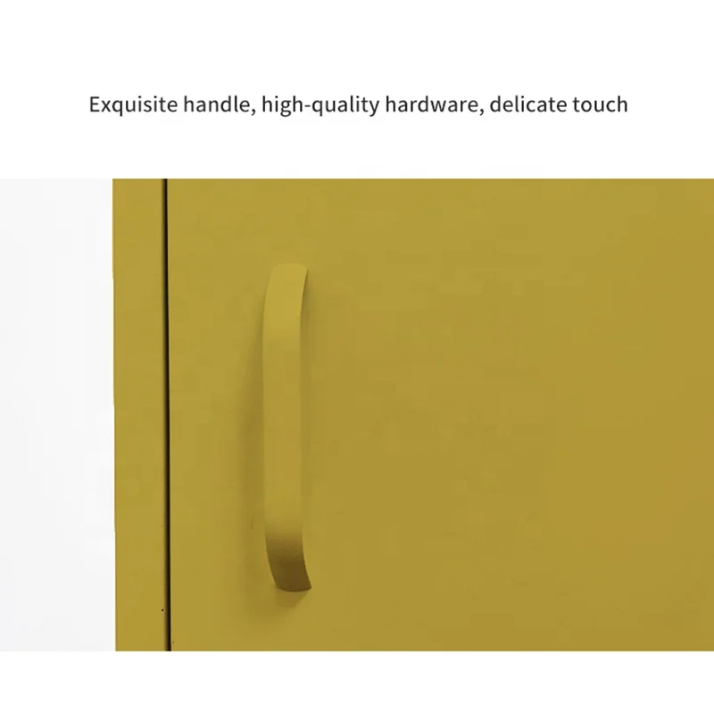 China Manufacturer Metal Living Room Furniture 2 Single Door Mini Locker Thickened New Design 2 Layer Cabinet