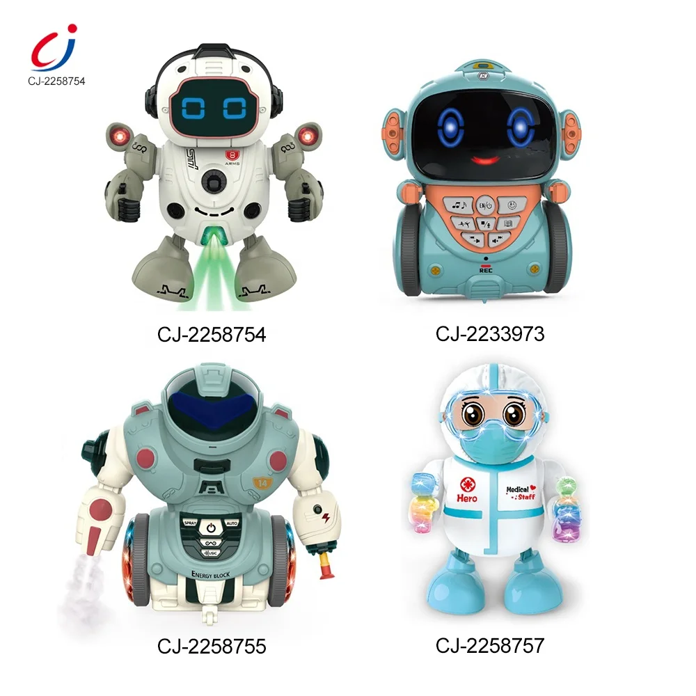 Chengji Low Price Kids Battery Operated Electric Dancing Robot Toy with Light and Music for Children