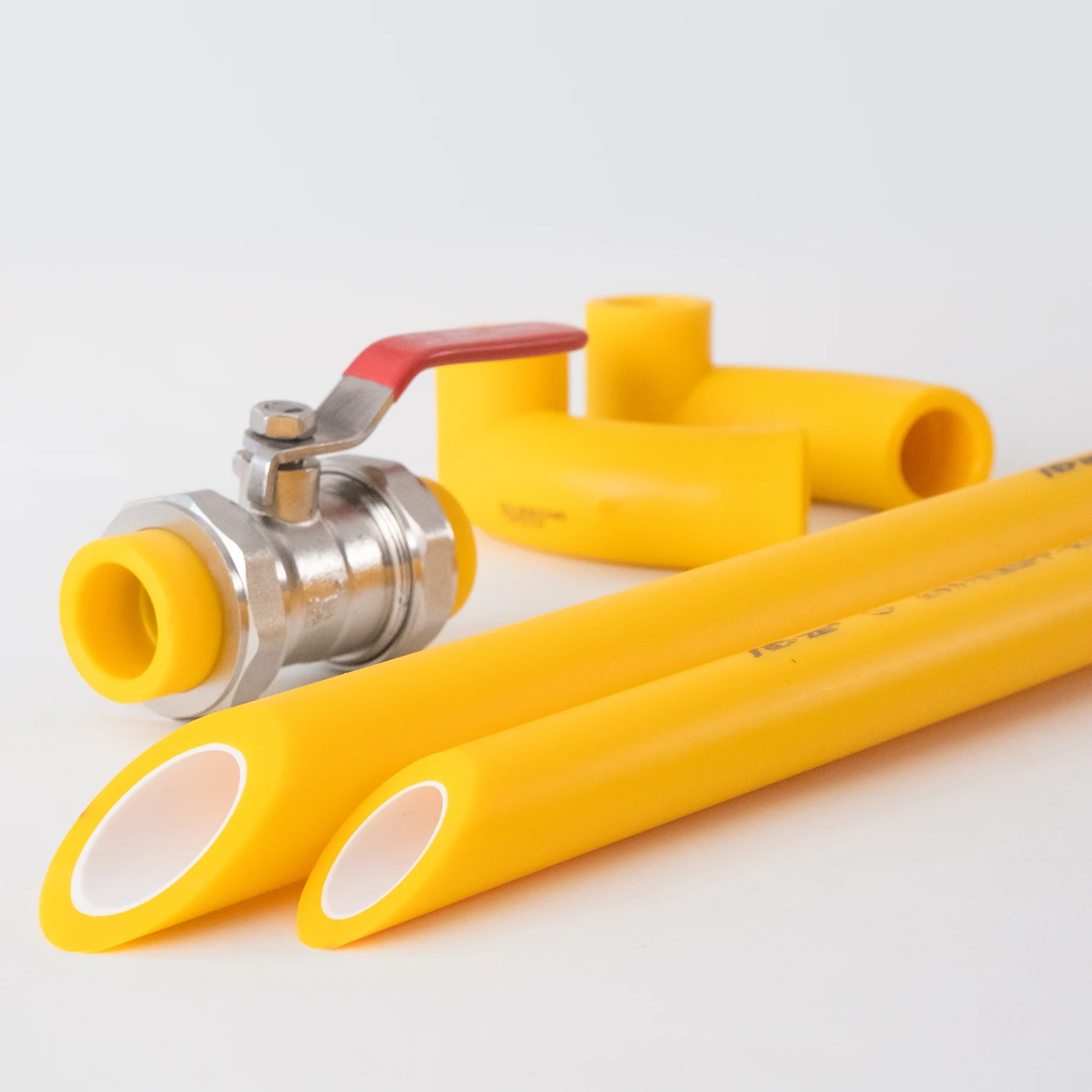 Hot Sale In Europe Ppr Raw Material White Colour Plastic Al Ppr Pipes With Fitting Price List For Hot And Cold Water