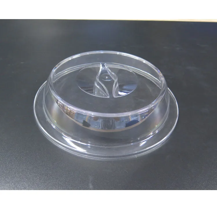 transparent plastic food dome cover 9 inch unbreakable buffet use plastic dish cover for food cover