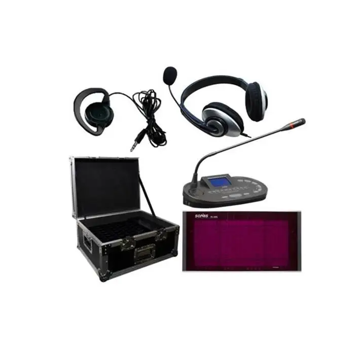 12 channels multi languages anti-interference simultaneous interpreter wireless translation system for conference