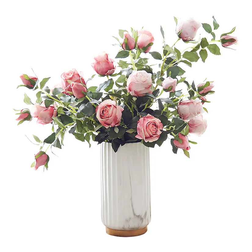 Wholesale Preserved Infinity Wedding Home Decor Artificielle White Plant Real Touch The Levre Roses Artificial Flower For Home