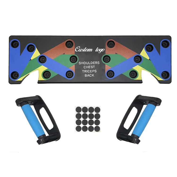  Multi-functional 9 in 1 Foldable Power Press Gym Fitness System Push Up Rack