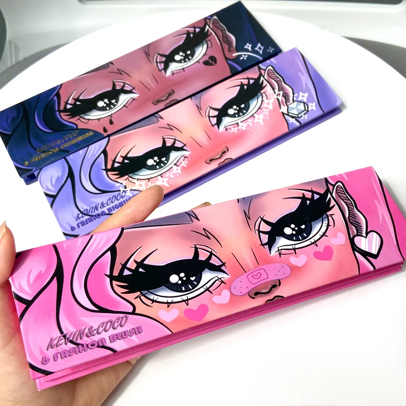 
Unique Shape Highlighter Concealer Blusher Eyeshadow Palette Cosmetics Factory 