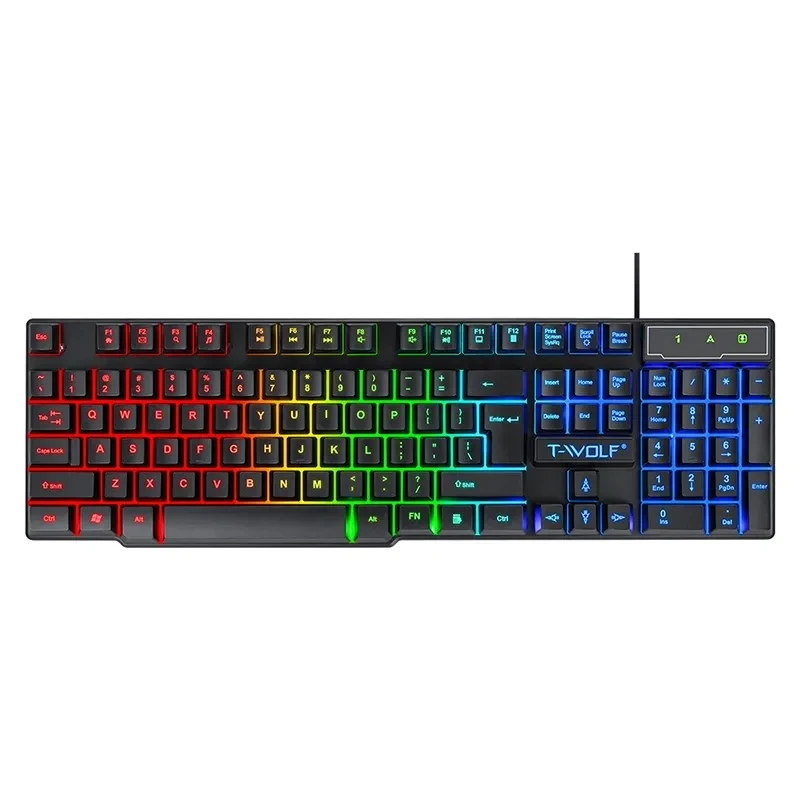 Игровая клавиатура и мышь 4 в 1 наушники коврик для мыши беспроводная комбинированный игровой