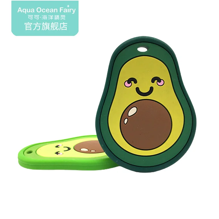 2021 не содержит Бисфенол А пищевой авокадо Силиконовые Прорезыватели для фруктов силиконовые игрушки Детский силиконовый Прорезыватель для зубов