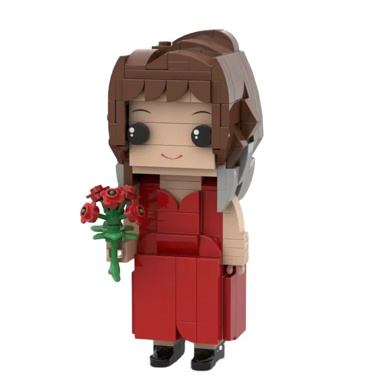 Emotional Gift for Friend Customized Brick Figure Plastic  Action Figure for kids Hotselling Toy Figure Statues