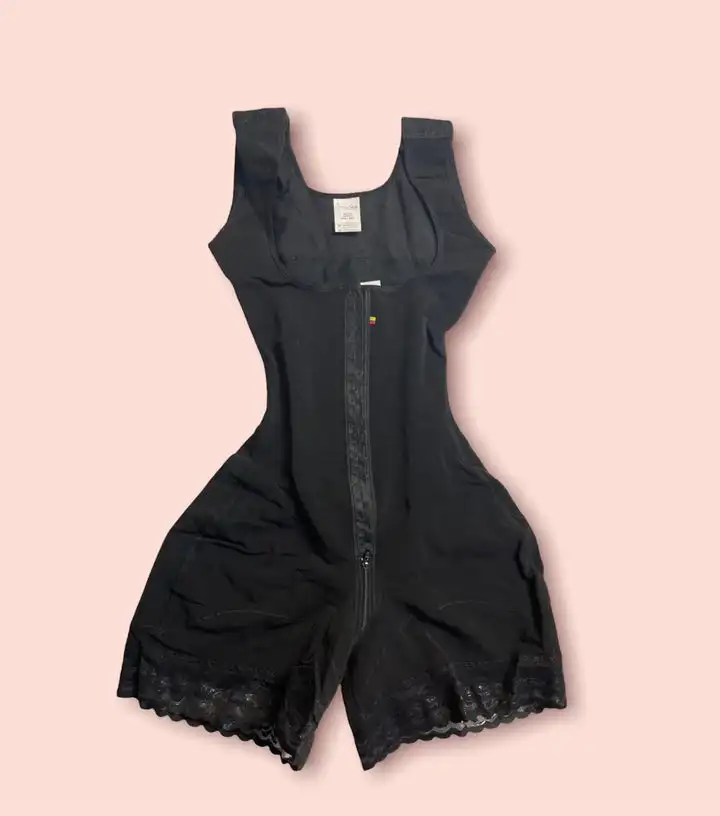 Sexy Black Shapewear Breathable Compression Control Tummy Breast Support Adjustable Push-up Bodysuit Women Knit Adults