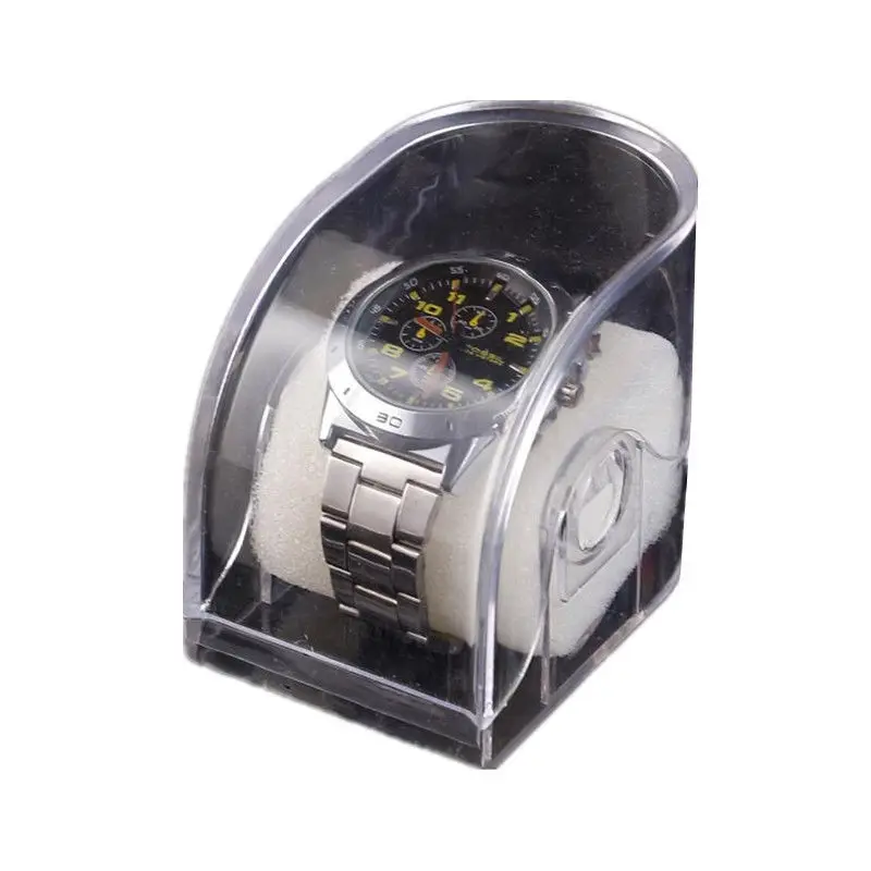 Luxury Smart Watch Organizer Countertop Display Single Watch Box Transparent Premium Acrylic Watch Display Stand Holder