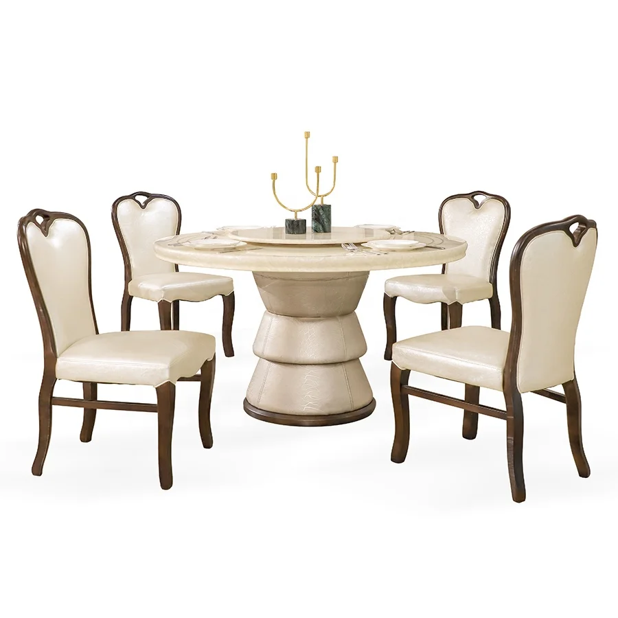 Столовый античный кухонный стол мраморный обеденный стол наборы деревянные обеденные столы