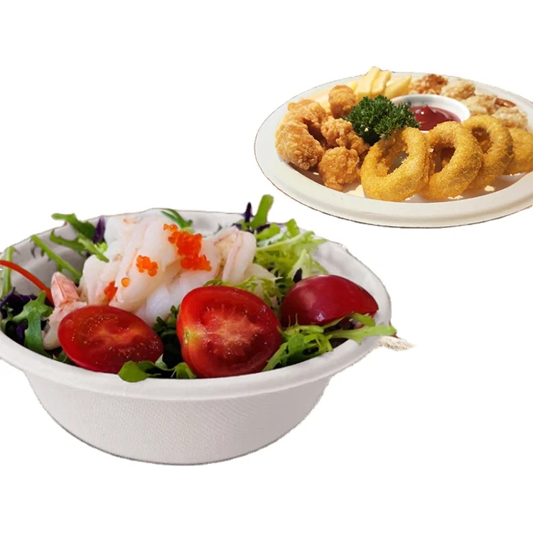SINCERE 500 Ml Plant Based Bowl All Size Available Party Plates/Tray/Tableware/Paper Bowl