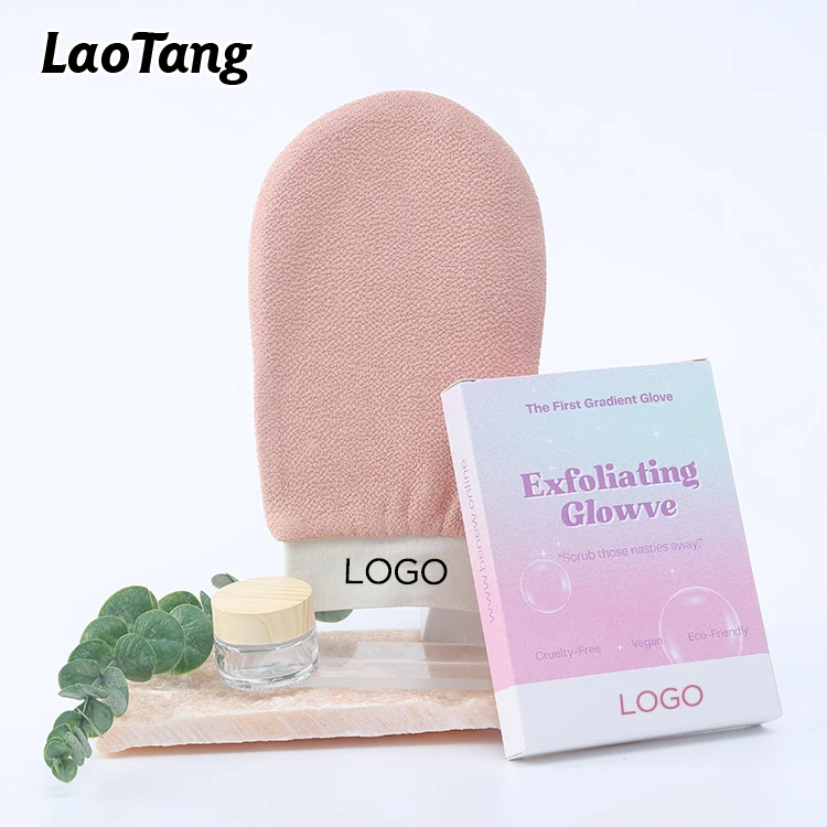 Ready to Ship Eco-friendly And Natural Viscose Morocco Bath Glove Natural Exfoliating Bath Mitt
