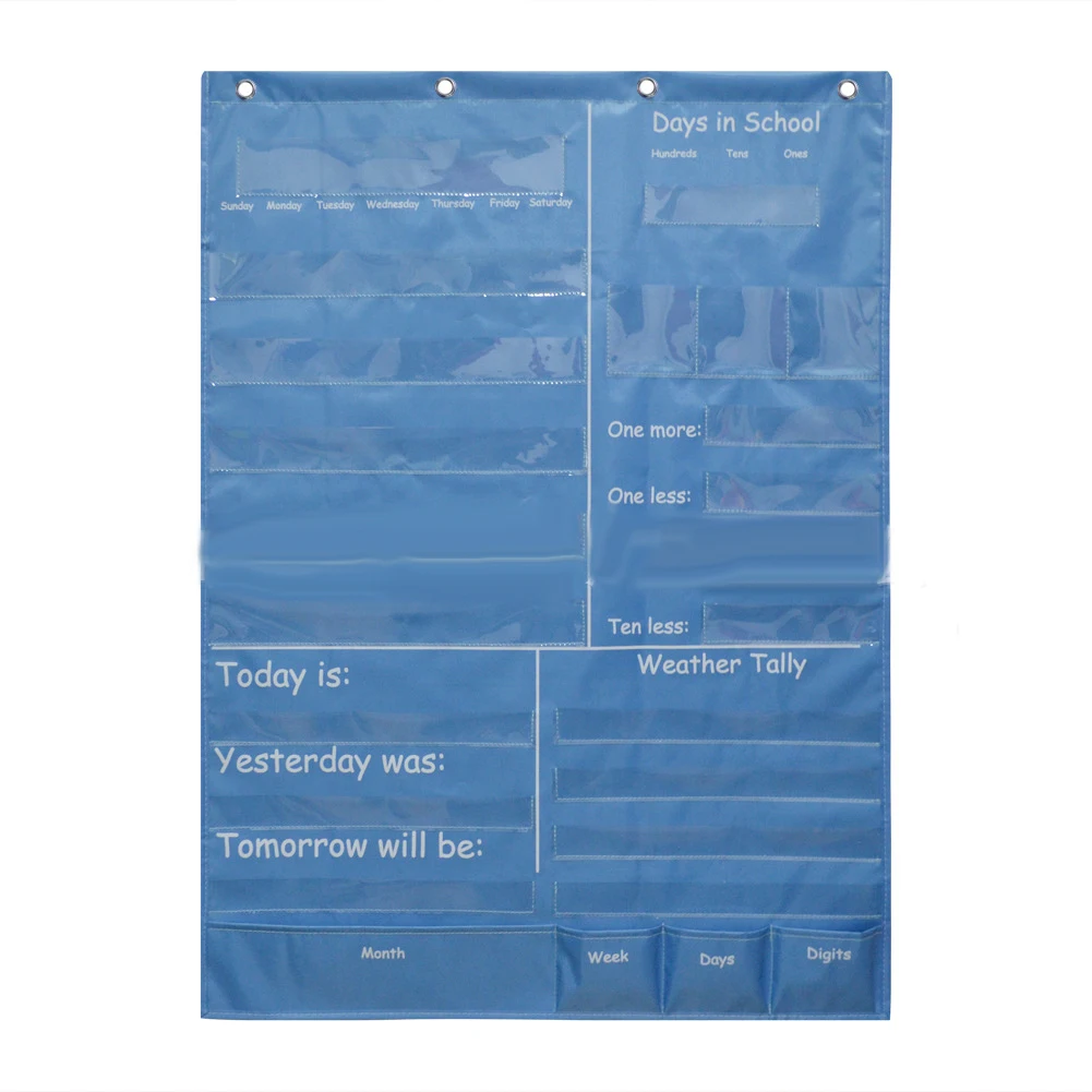 Monthly calendar pocket math calender pocket chart shapes school pocket chart for class learning
