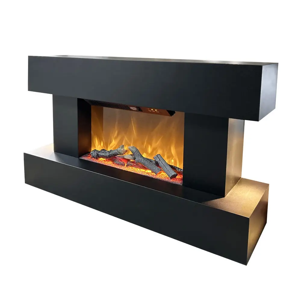 Most Popular Fire Freestanding Remote Electric Heater Suite Black Tv Stand Wall Electric Fireplace