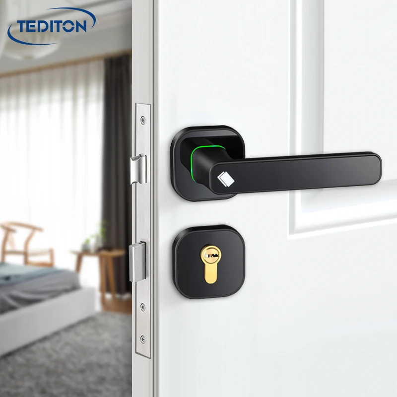 Электронные смарт-замки Tediton без ключа для квартир в отеле онлайн Wi-Fi система дверного замка с приложением