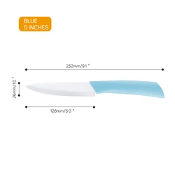 Ready To Ship- Colourful Kitchen Knives Ceramic Fruit Knife With Sheath Kitchen Accessories Cooking Tools