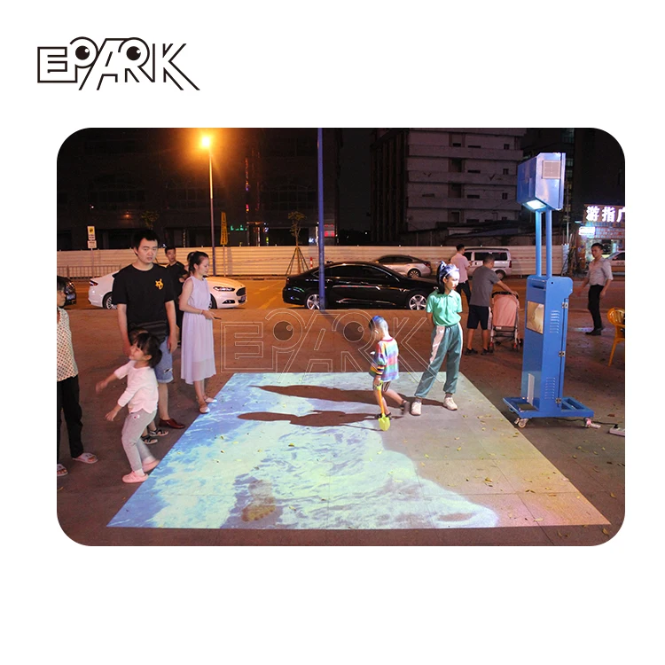 Indoor Playground Interactive Floor Projection System Ground Projection Interactive Simulation Machine