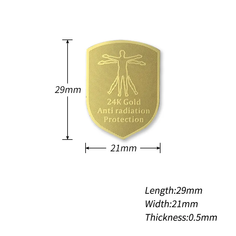 Latest 24K Anti 5G Scalar Energy Sticker EMF Protection Anti Radiation Sticker Chip EMR Scalar Energy Sticker For Phone