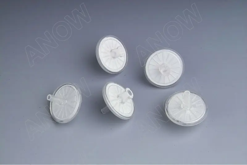 Diameter 20mm PTFE Syringe Filter 0.22um Gas Filter For Sterile Packing