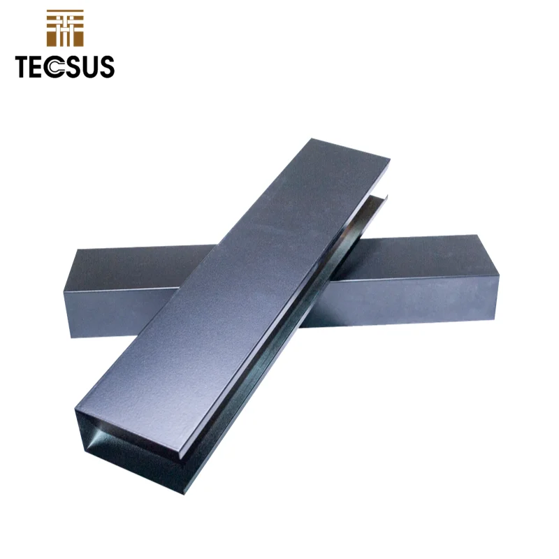 China Building Materials Linear Pipe U Shaped  Aluminum Baffle Ceiling Aluminium Linear Ceiling