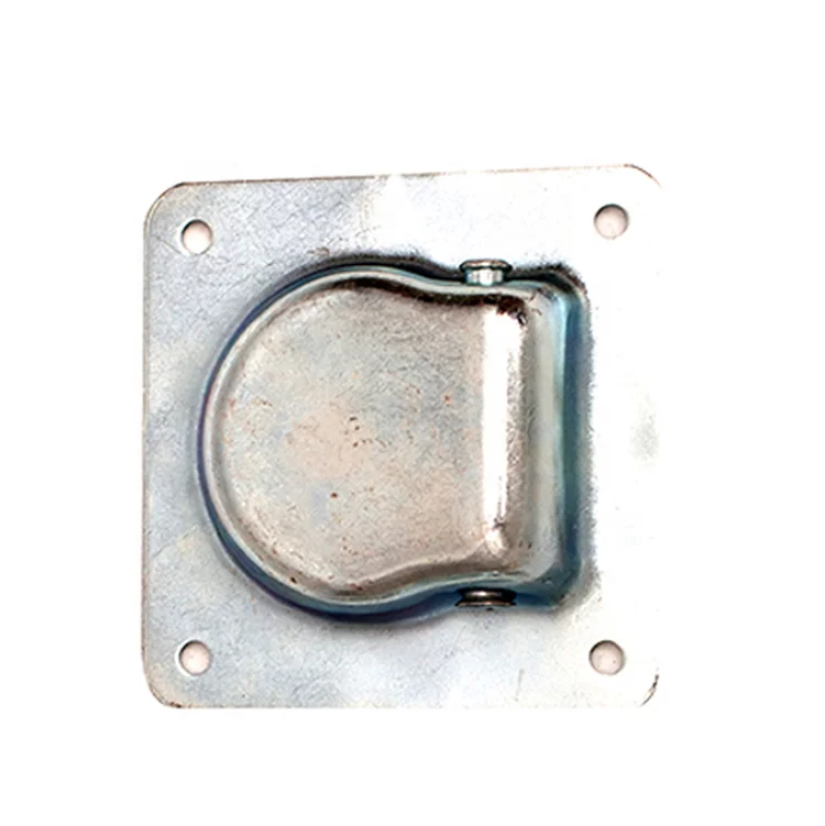 Zinc Plated Surface Floor Mount Rope Truck Tie Down Lashing D Ring