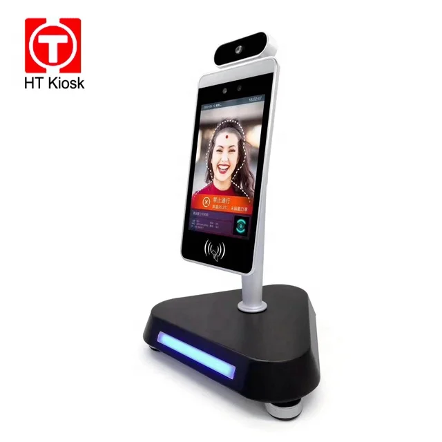 Health care for temperature measurement face recognition company bank hospital daily test  digital signage kiosk