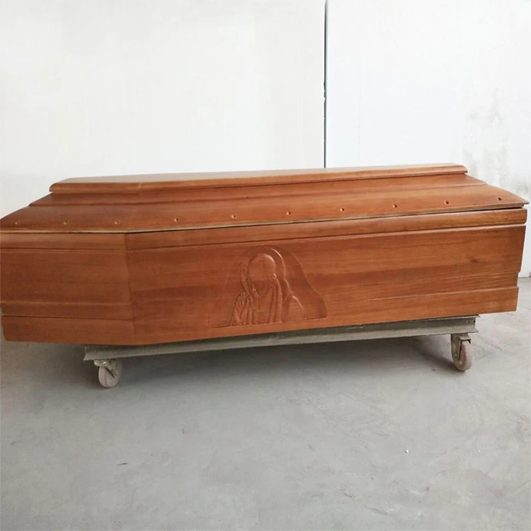 Funeral supplies solid wood Paulownia coffin for European