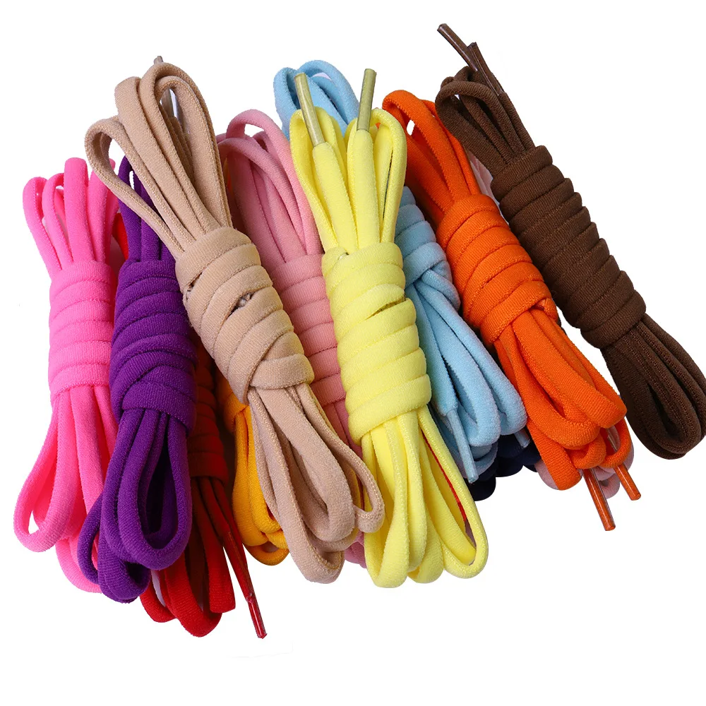 Elastic No Tie Shoelaces Metal Lock Shoe Laces For Kids Adult Sneakers Quick Shoelaces Semicircle Shoelaces Lazy Laces