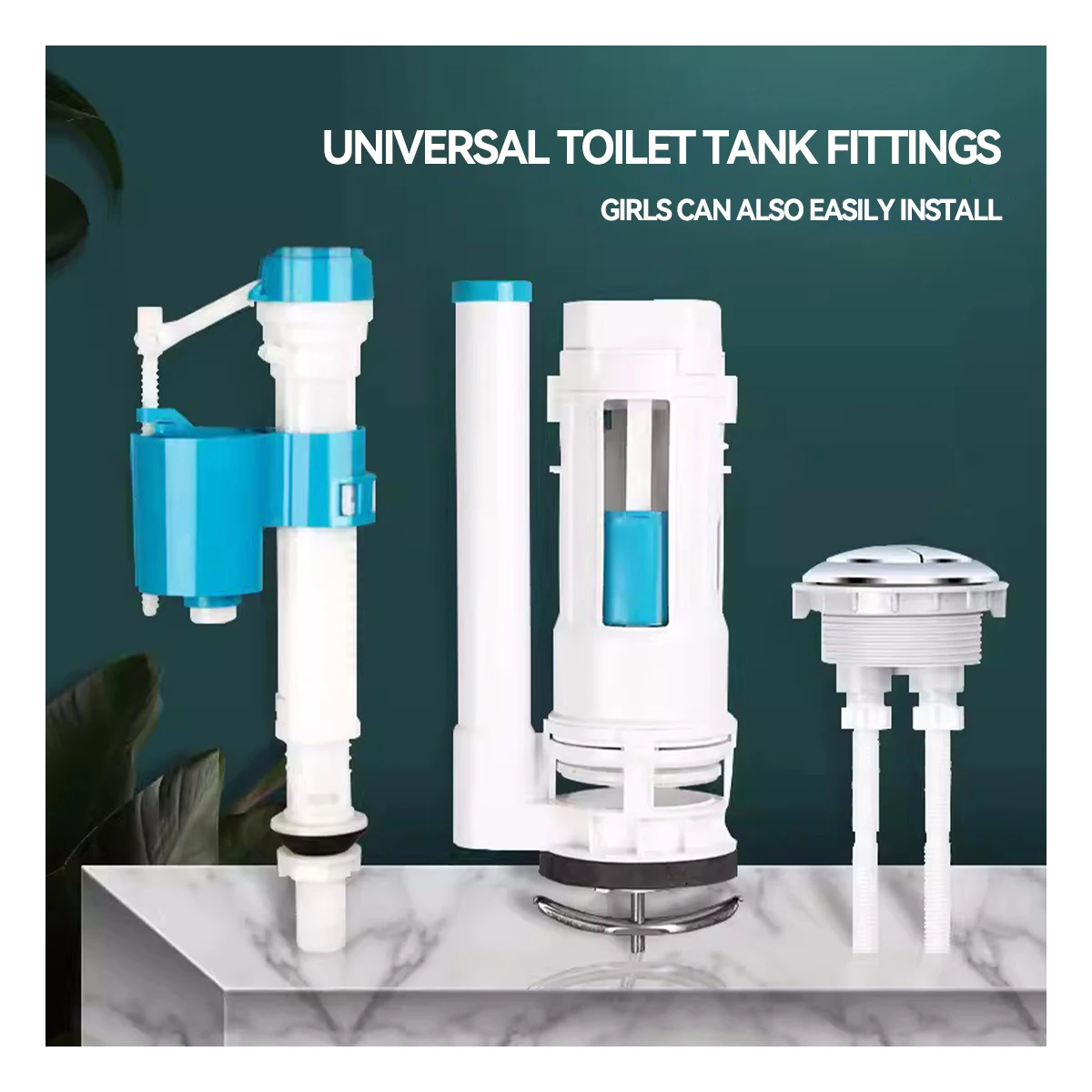 Low Price Good Quality Push Button plastic Toilet Tank Fittings