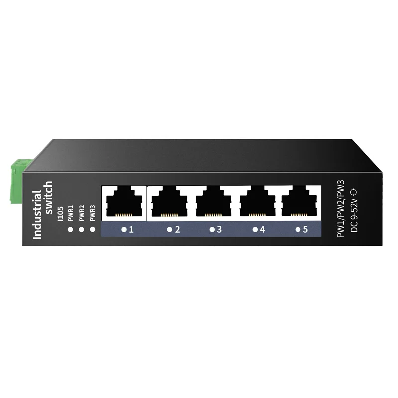 Factory Price Industrial Ethernet Switch Network 10/100mbps Port DIN-RAILSUPPORT Base-T  IP40 Fanless Industrial Network Switch