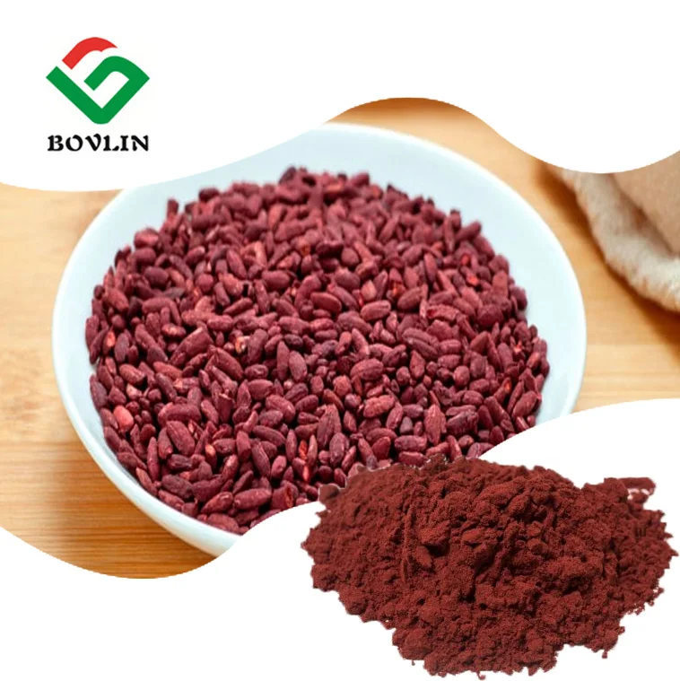 Высокое качество красный рис порошок 100% дрожжи экстракт