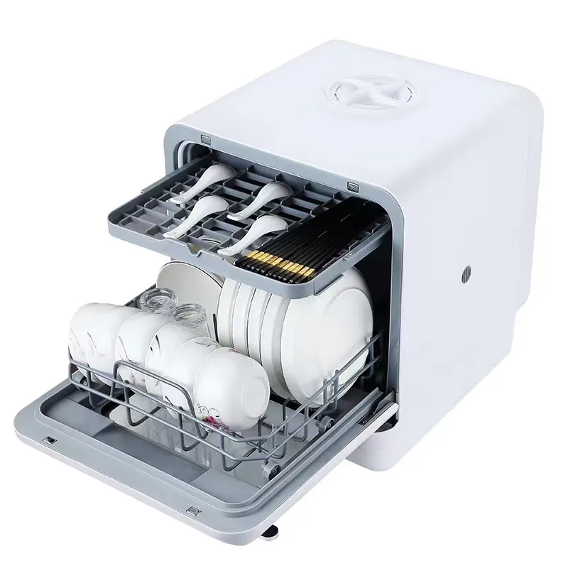 Tabletop dishwasher machine automatic stainless steel countertop  portable smart mini dishwashers  for home
