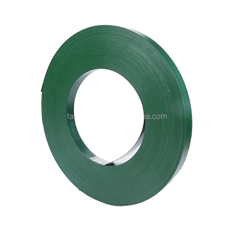 Fashion Promotional Green Painted Steel Strap Metal Pallet Strapping Banding Steel Strap 16mm&19mm