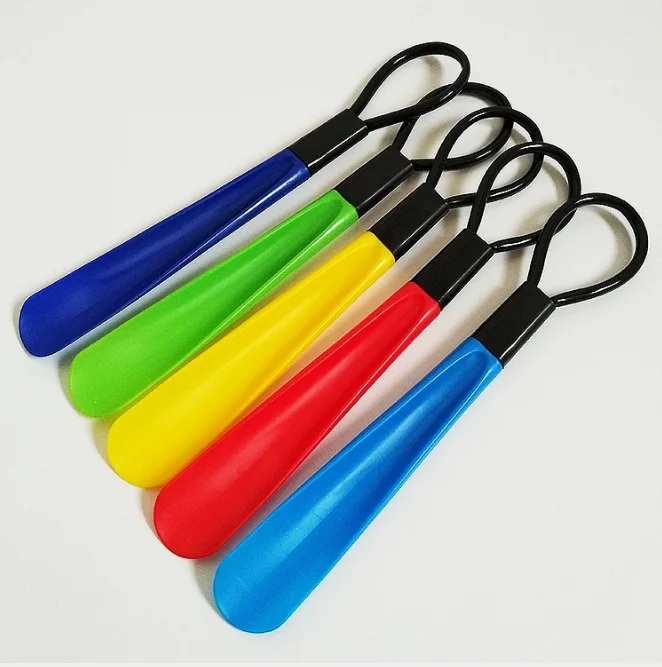 Wholesale shoe horn / plastic back shoe helper / hotel shoe horn