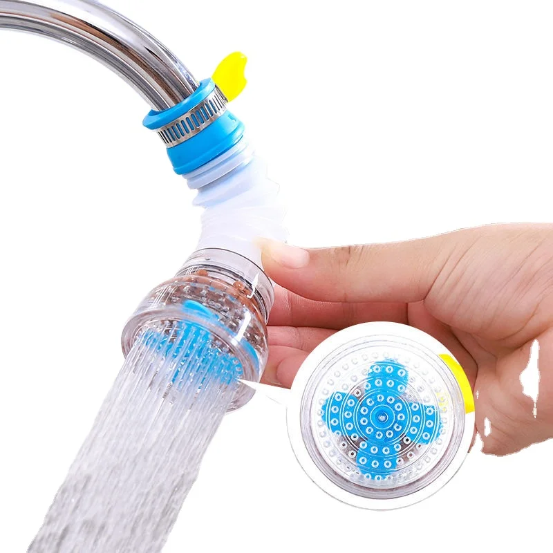 Kitchen Household Filter Splash proof Shower Water Booster Nozzle Faucet Water Filter Faucet Rotating Drainer