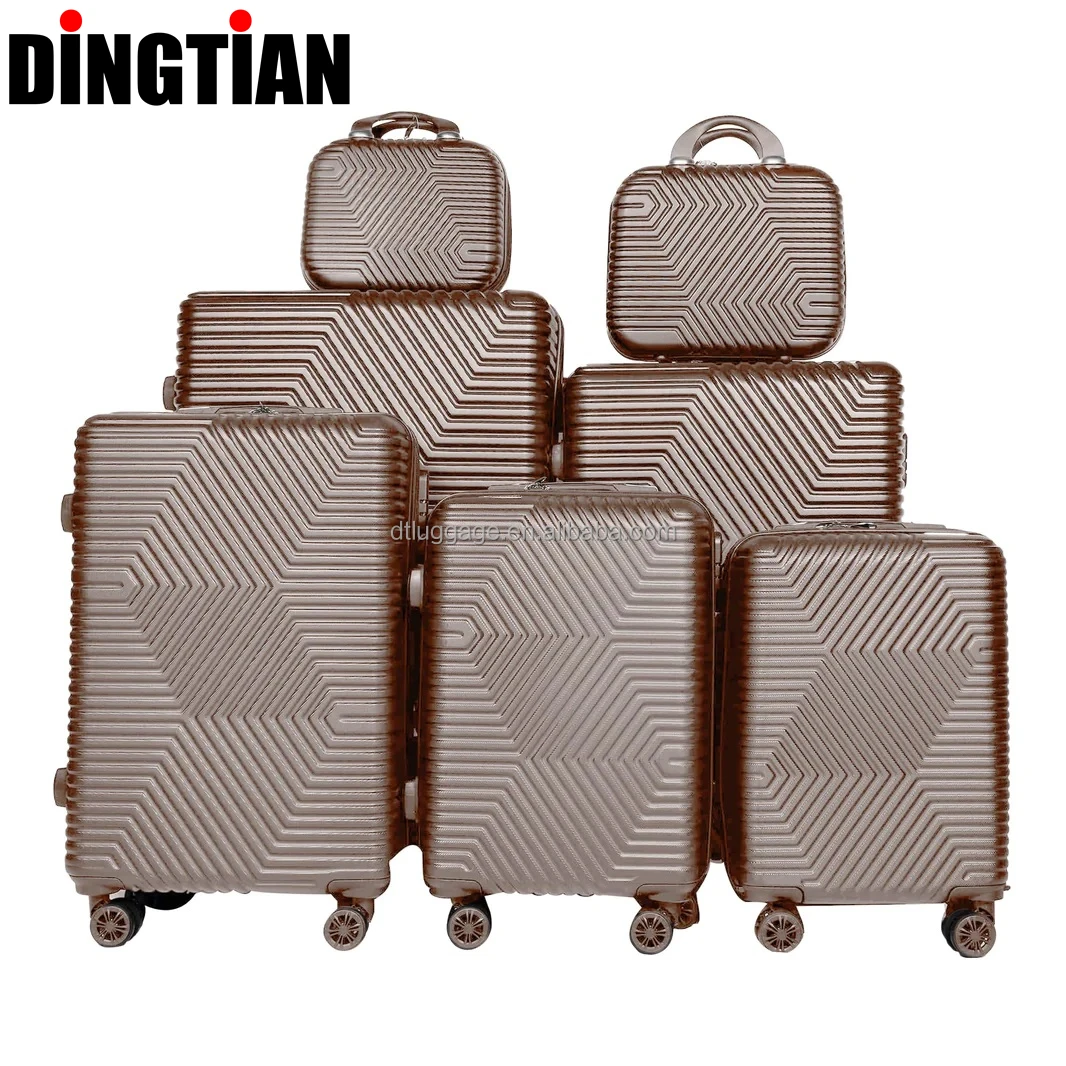 Unisex Custom Logo TSA Lock New Trend PP Aluminum Travel Bag with ABS Hard Case Spinner Wheels Cute Girl Classic Style for Trips